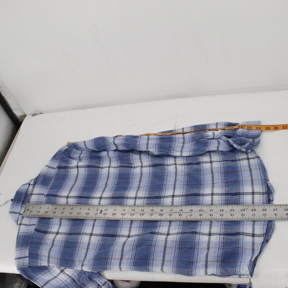 NWT Banana Republic shirt Men's XS Crinkle Slim Fit Untucked lightweight casual - Picture 11 of 12